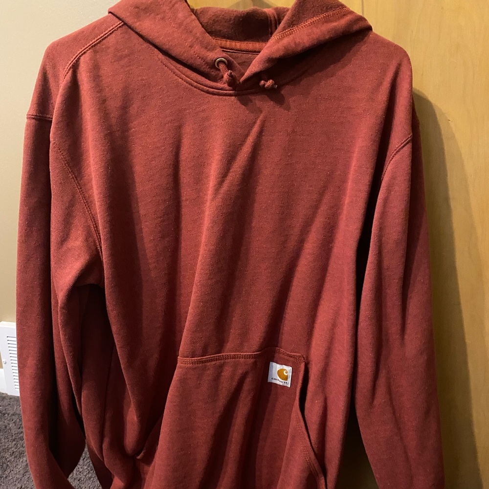 Red Carhartt Hooded Sweatshirt
